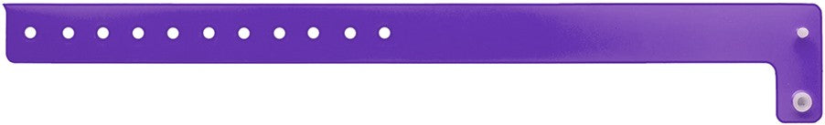 Medical Labels - Purple Blank Vinyl Edgeglow Wristband, 10-1/8" X 3/4"