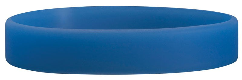 Medical Labels - Blue Blank Silicone Wristband, 8" X 1/2"