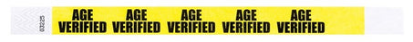 Medical Labels - TYVEK Wristband - AGE VERIFIED,10"x 3/4"
