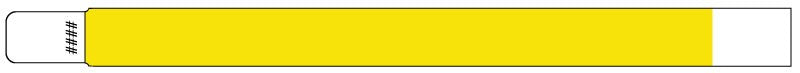 Medical Labels - Adult Patient Identification Tyvek Wristband, 10" x 1"