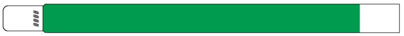 Medical Labels - Adult Patient Identification Tyvek Wristband, 10" x 1"