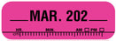 Medical Labels - X-Ray Date Label Mar 202__, 1-1/2" x 1/2"