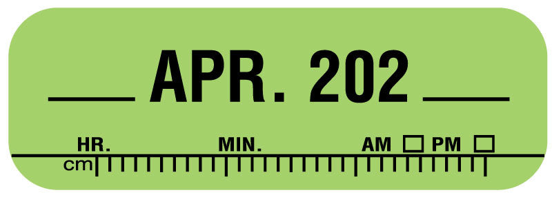 Medical Labels - X-Ray Date Label Apr 202__, 1-1/2" x 1/2"