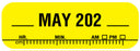 Medical Labels - X-Ray Date Label May 202__, 1-1/2" x 1/2"