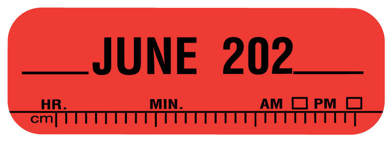 Medical Labels - X-Ray Date Label Jun 202__, 1-1/2" x 1/2"