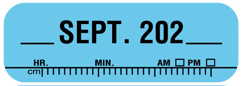 Medical Labels - X-Ray Date Label Sep 202__, 1-1/2" x 1/2"