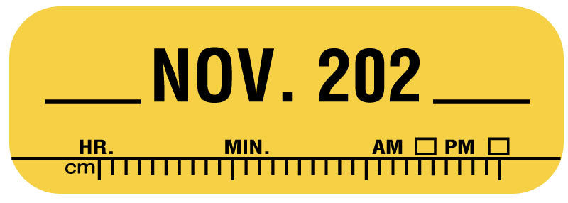 Medical Labels - X-Ray Date Label Nov 202__, 1-1/2" x 1/2"
