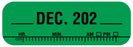 Medical Labels - X-Ray Date Label Dec 202__, 1-1/2" x 1/2"