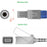 Edan USA - Extension Cable converts Lemo Connector to DB9) 2.2m For SPO2 Sensor - U708-29-N
