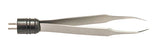Bovie - Bipolar Forceps Tenzel 4 Inch Length Surgical Grade Coated Stainless Steel NonSterile NonLocking Thumb Handle - A843