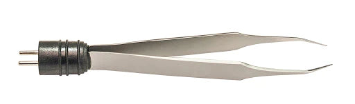 Bovie - Bipolar Forceps Tenzel 4 Inch Length Surgical Grade Coated Stainless Steel NonSterile NonLocking Thumb Handle - A843