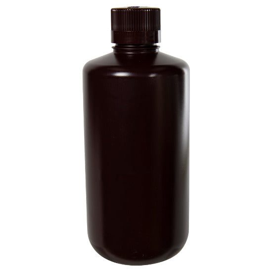US Plastic Corp. Thermo Scientific Nalgene HDPE Narrow Mouth Amber Bottle with Cap