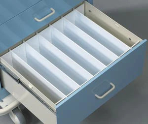 Lakeside - Drawer Divider Kit 9 Inch White Plastic - LEF-9