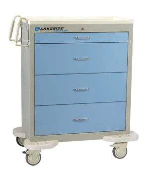 Lakeside Manufacturing - Isolation Cart Aluminum 25-1/2 X 40-1/2 X 46-1/4 Inch Slate Blue with Telegraph Gray - SW-430-K-2SB