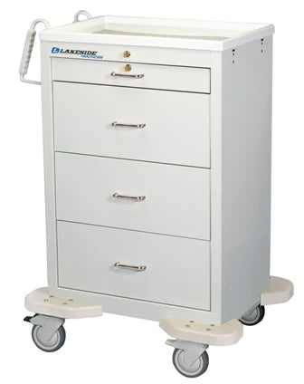 Lakeside Manufacturing - Medication Cart Steel 25 X 32 X 46-1/4 Inch Gray - C-430-K-1G