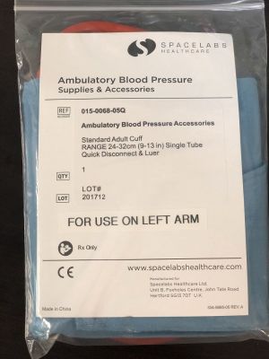 Spacelabs Medical - Blood Pressure Cuff Adult Arm Medium Cuff 24 - 32 cm Cloth Fabric Cuff - 015-0068-06Q