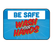 BeSafe Messaging Education Wall Decals - Blue & Red, 6" x 9", Pack of 3