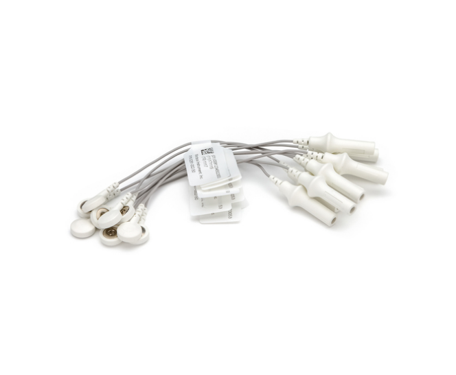 Welch Allyn Adapter, 4mm Banana Plug to Snap, Set of 10 - 9281-002-50