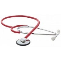 Welch Allyn Arden Bowles Stethoscope, Single Head - Red - ARDEN-S1RD
