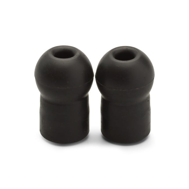 Welch Allyn Large Comfort Sealing Eartips for Harvey Double and Triple Head Stethoscope - Black - 5079-336