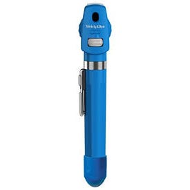 Welch Allyn SureColor LED 2.5 V Pocket Plus Ophthalmoscope with Handle, Blueberry - 12880-BLU