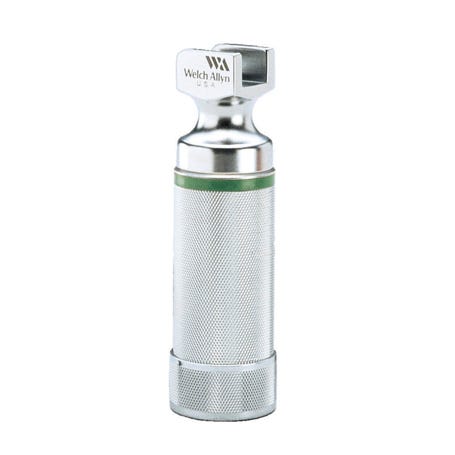 Welch Allyn 2.5 V Halogen HPX Power Handle for Green Standard Fiber-Optic Laryngoscopes, Stubby Size - 60815