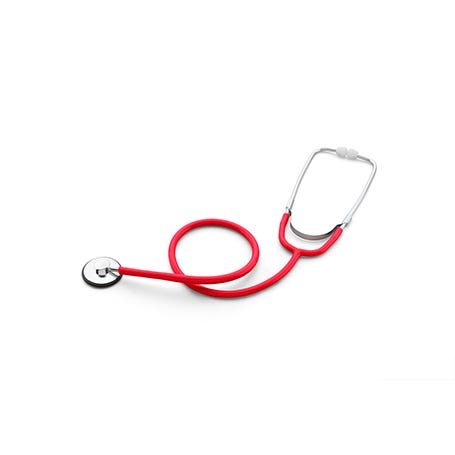 Welch Allyn Stethoscope, Plastic, Red, Box of 10 - 59802