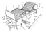 Electric Bed Foot Actuating Bar