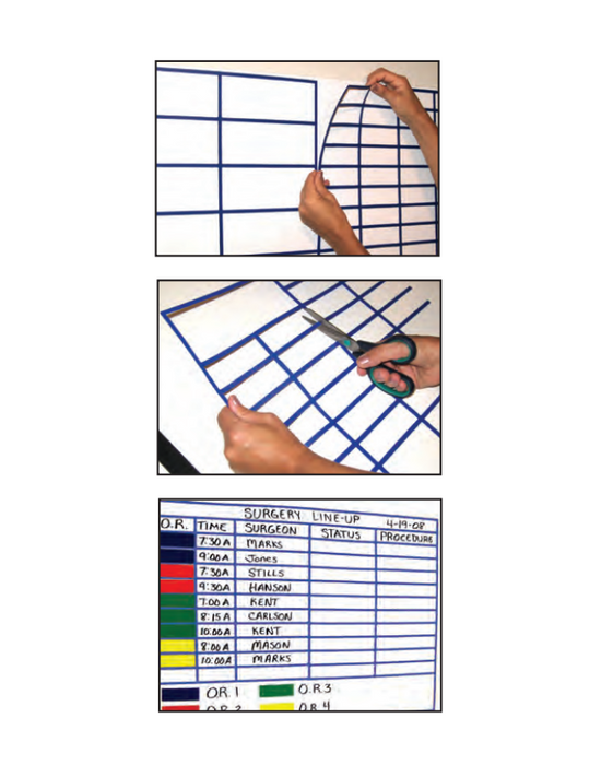 Healthmark Magnetic Insta Grids - "15.33 x 23" in , 6 Per Pack