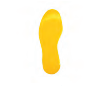 Healthmark Floor Signs "FootPrint" - 3.5" x 9" in - HMK-STF01