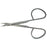 BR Surgical - Iris Scissors 4 Inch Length Stainless Steel Finger Ring Handle Curved Sharp Tip / Sharp Tip - WG08-33910