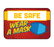 BeSafe Messaging Education Wall Decals - Red, Blue & Yellow, 6" x 9", Pack of 3