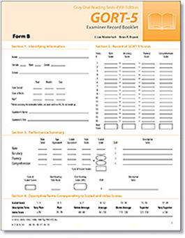 Gray Oral Reading Tests–Fifth Edition