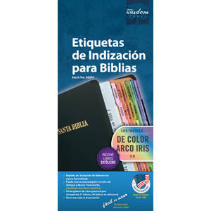 Tabbies Bible Indexing Tabs, "Spanish Tabs", "Assorted"- 1"L x 1/4" Extension, 10 packs Per Box - 58347