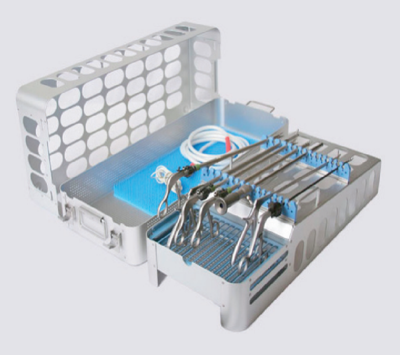 Healthmark Double Decker Bariatric Laparoscopic Tray - 25.620" x 10.7" x 7.660" in, - HMK-51527 