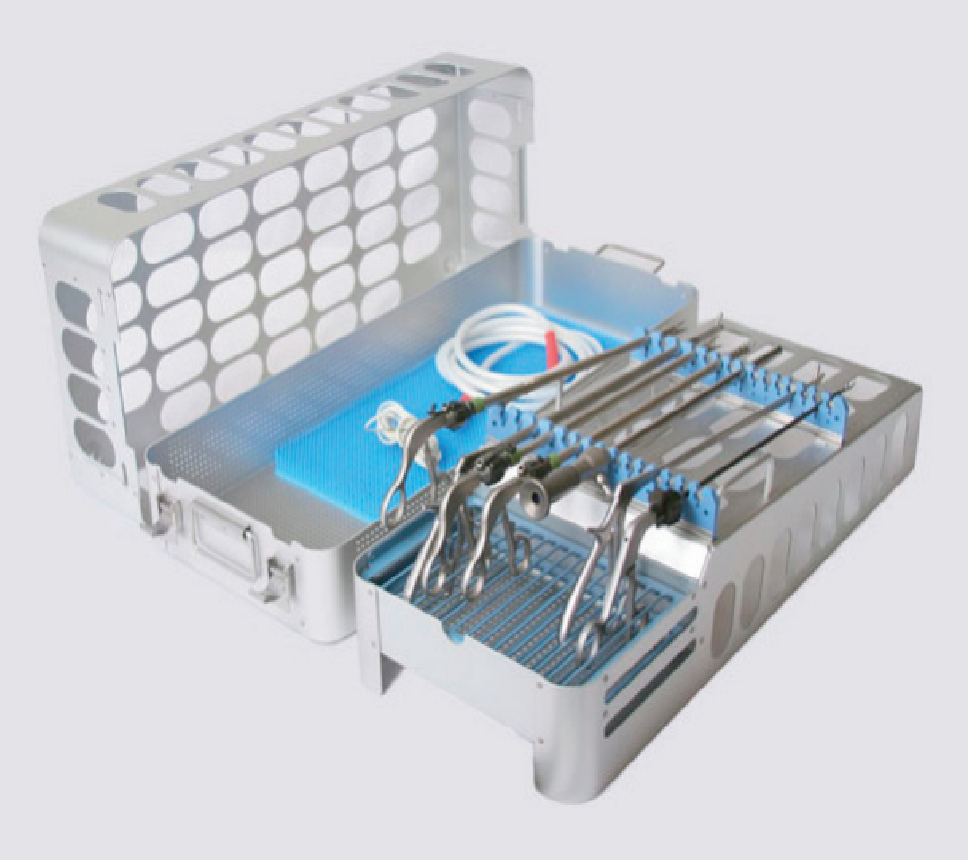 Healthmark Double Decker Bariatric Laparoscopic Tray - 25.620" x 10.7" x 7.660" in, - HMK-51527 